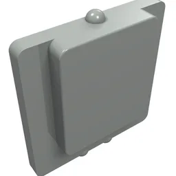 Glass for Window 1 x 2 x 2 Plane / Light Gray
