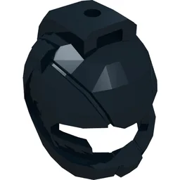 Helmet Space with Air Intakes and Hole on Top / Black
