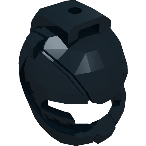 Lego Helmet Space with Air Intakes and Hole on Top / Black