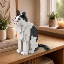 Black & White Bicolor Cat (Piebald)
