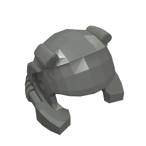 Lego Helmet with Breathing Apparatus and Headlights / Dark Bluish Gray