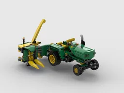 42168 Tractor with Single Row Harvester