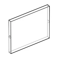 Glass for Window 1 x 4 x 3 / Trans-Clear