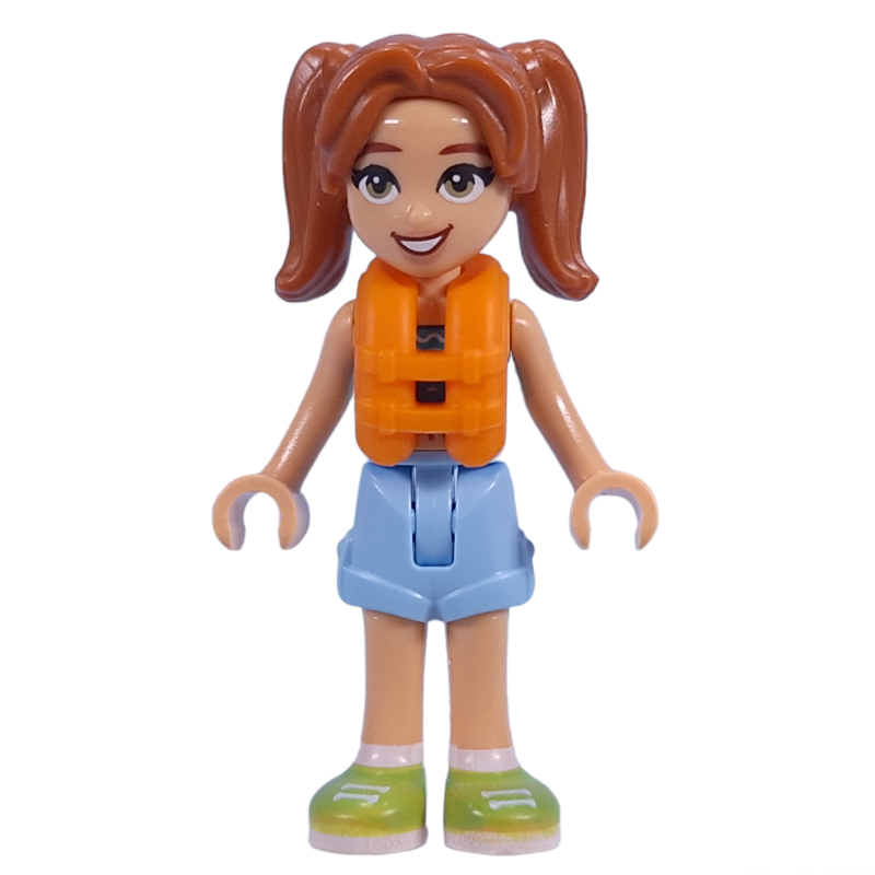 Lego Candi - Dark Turquoise Top, Bright Light Blue Short, Life Vest