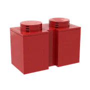 (Stackable) Upscaled 1x2 Brick with Channel/Groove