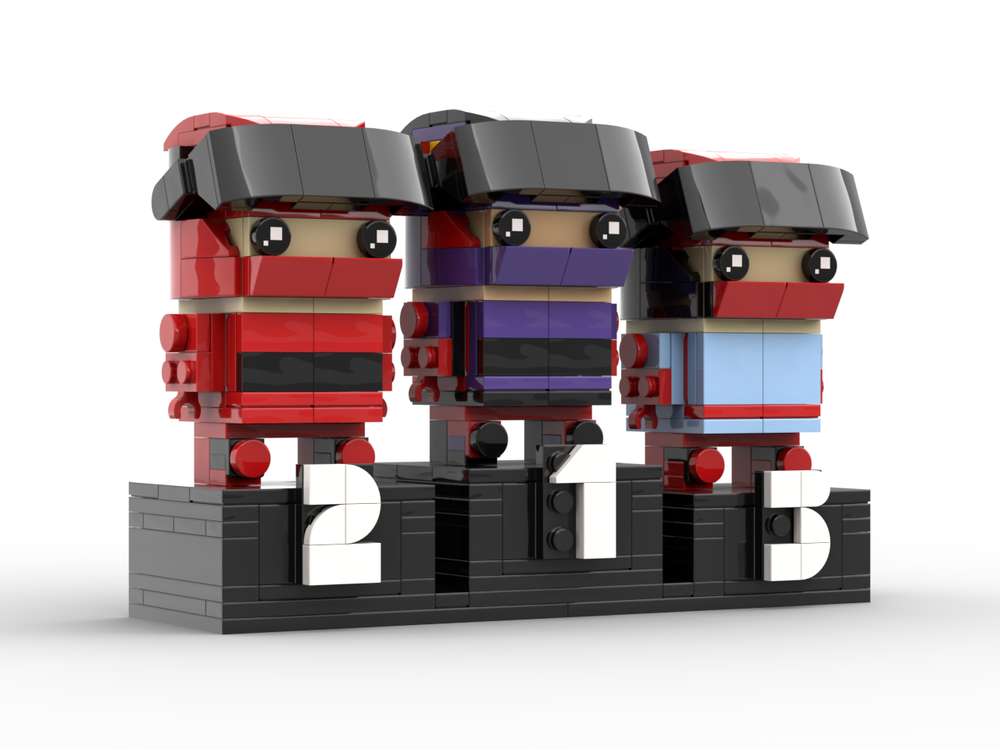 Lego MotoGP podium 2024
