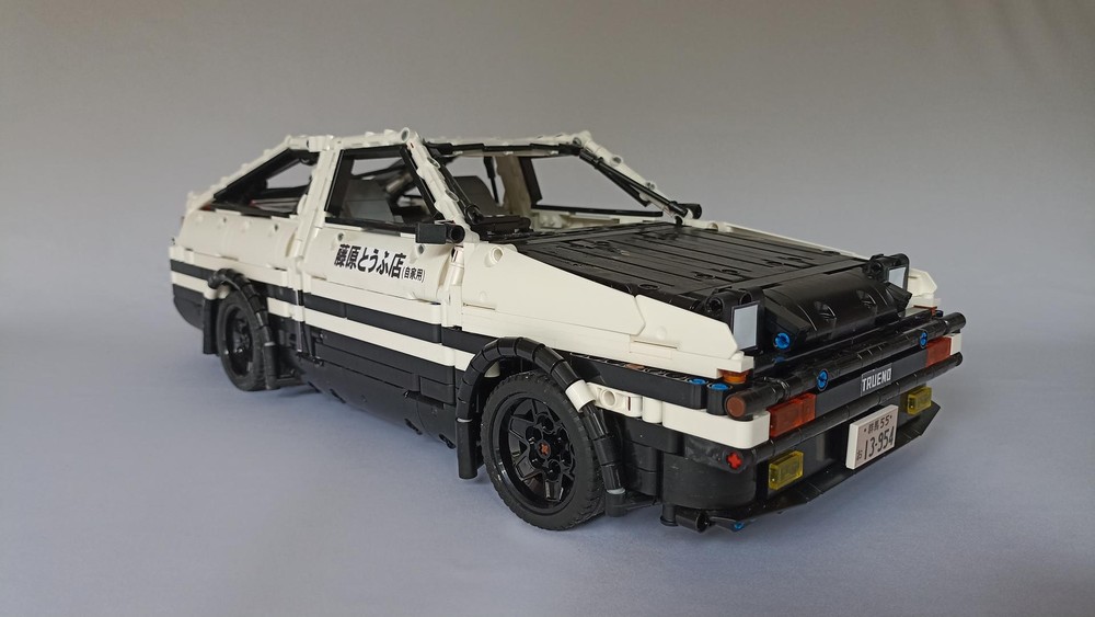Lego 1:10 Toyota AE86 Trueno "Initial D" | Manual Version | Sticker Sheet Included!
