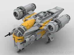 75292 Razor-Crest Modifications: Mando and Grogu