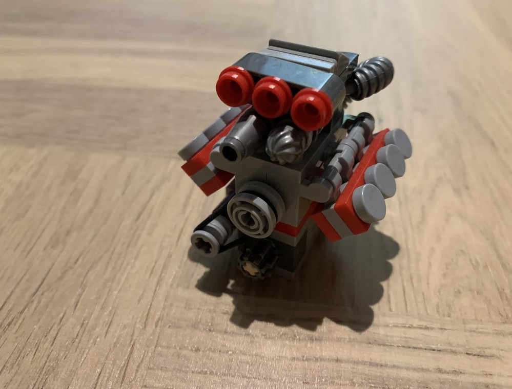 Lego V8 supercharged engine