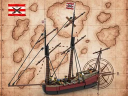 ⚔️ RED FACTION PRIVATEER LUGGER "SCARLET RUNNER" | Full Rigging, Interior & Crew ⚔️