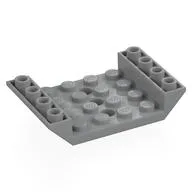 Brick Sloped Inverted 45° 6 x 4 Double with 4 x 4 Recessed and 3 Holes / Light Bluish Gray