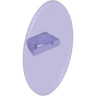 Lego Shield Ovoid with Grip [Plain] / Trans-Purple