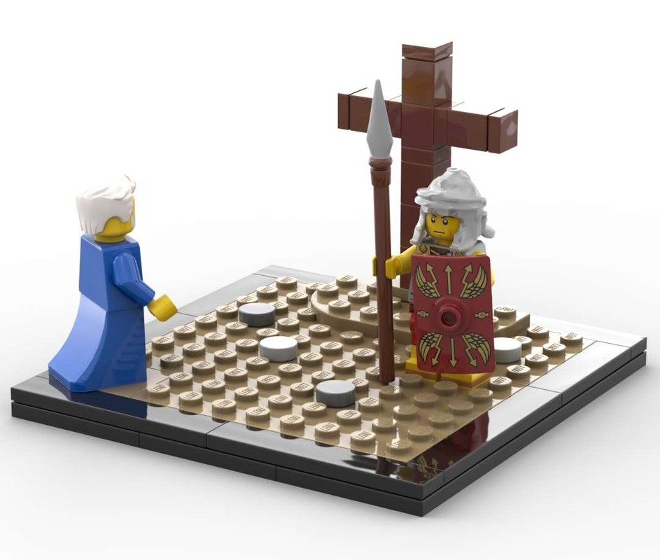 Lego The History-Changing Crucifixion of Jesus Christ on Good Friday - Christian Bible Diorama