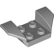 Mudguard 2 x 4 with 2 x 2 Studs and Flared Wings / Light Bluish Gray
