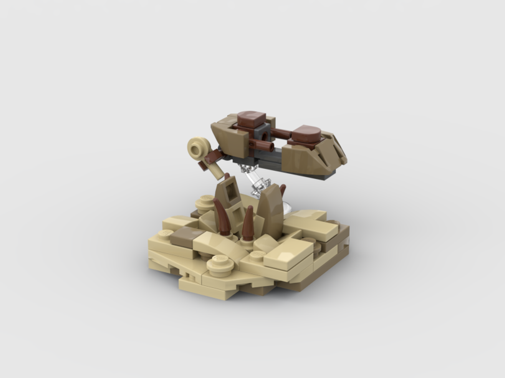 Lego Micro Sarlacc pit & Desert skiff (1:250 scale)
