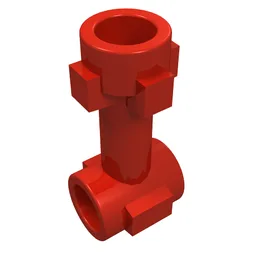 Bar 1L with Top Stud and Two Side Studs / Red