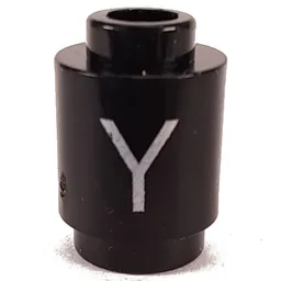 Brick Round 1 x 1 with Letter 'Y' Print