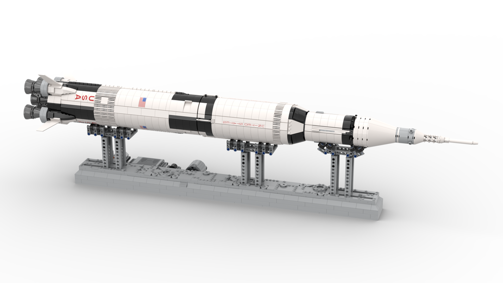 Lego Motorized Saturn V Stand