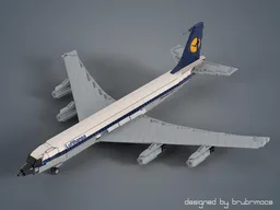 Boeing 707 - Lufthansa (Building instructions only)