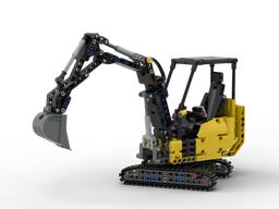 Large scale compact excavator