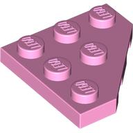 Lego Wedge Plate 3 x 3 Cut Corner / Bright Pink