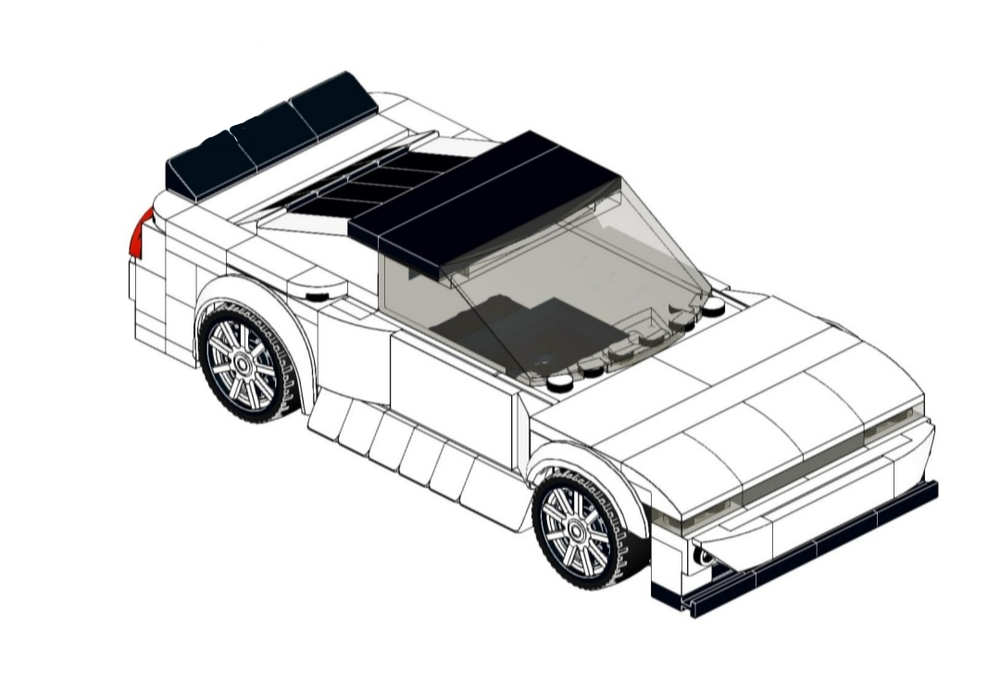 Lego Nissan 180sx with ps13 front bumper