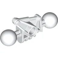 Large Figure Skeletal, Limb, with 2 Ball Joints, and Hole (Toa Metru) / White