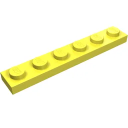 Plate 1 x 6 / Bright Light Yellow