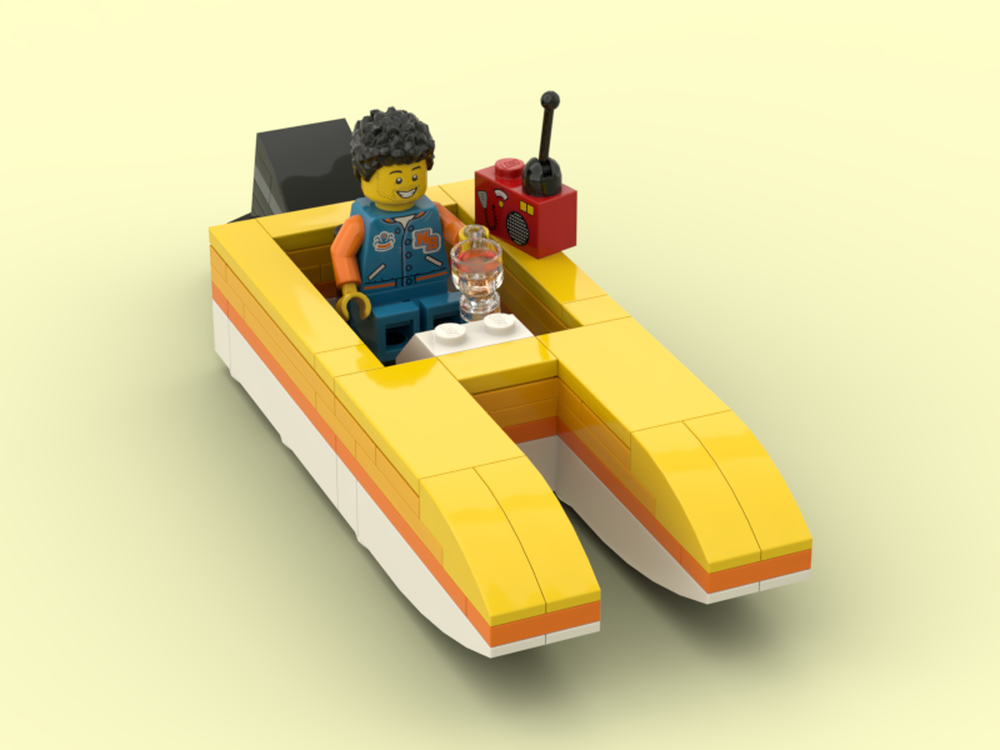 Lego Simple Flaming Speedboat