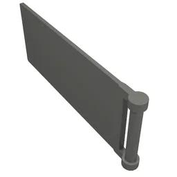 Flag 7 x 3 with Rod / Dark Bluish Gray