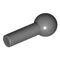 Bar 2L with Towball / Dark Bluish Gray