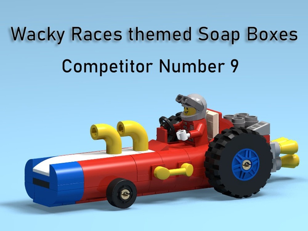 Lego Wacky Races themed soap box 9