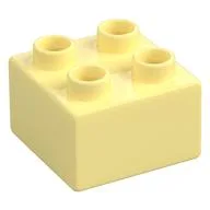 Duplo Brick 2 x 2 / Bright Light Yellow