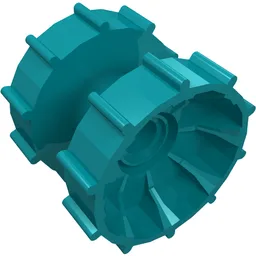Technic Tread Hub / Dark Turquoise