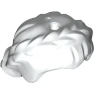 Hair Short with Braid around Sides, Hole On Top / White