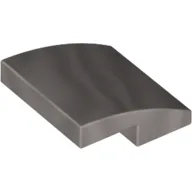 Brick Curved 2 x 2 x 2/3 / Metallic Silver