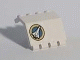 Lego Panel 2 x 4 x 3 1/3 with Hinge with Shuttle and Yellow Circle Pattern Left (Sticker) - Set 6456