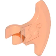 Weapon Axe Head, Clip-on (Viking) [Thick Clip] / Trans-Neon Orange