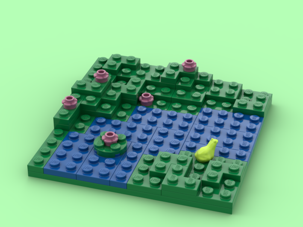 Lego small river bend mirror