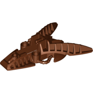 Lego Large Figure Foot, Piraka Mechanical / Reddish Brown