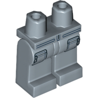 Lego Hips and Sand Blue Legs with Pockets, Belt / Sand Blue