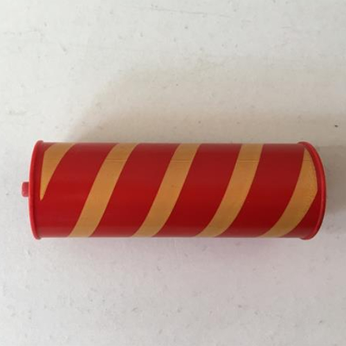 Lego Duplo Plow, Roller Attachment, Smooth with Yellow Cylindrical Stripe / Red