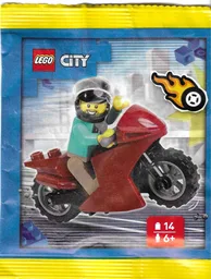Stunt Rider with Motorcycle