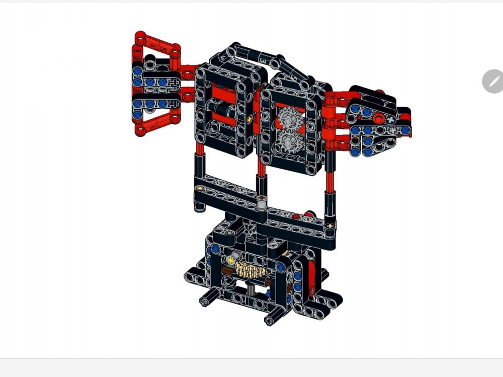 Lego Kinetic sculpture fish based on 81000
