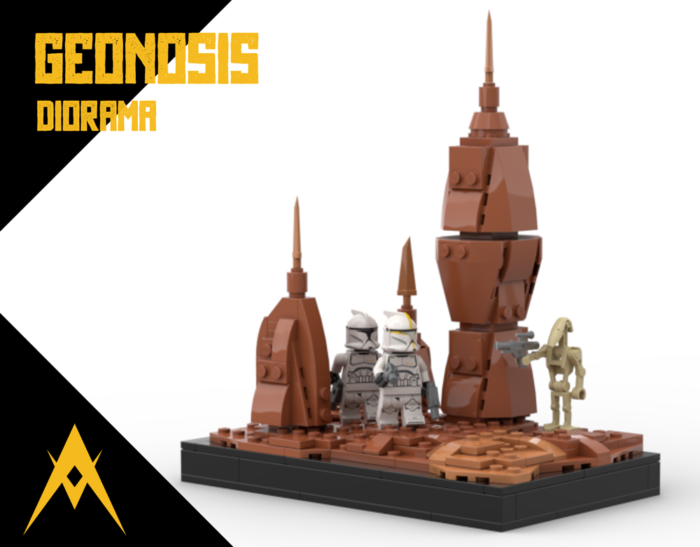 Lego Geonosis Diorama // MOC