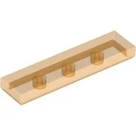 Tile 1 x 4 with Groove / Trans-Orange