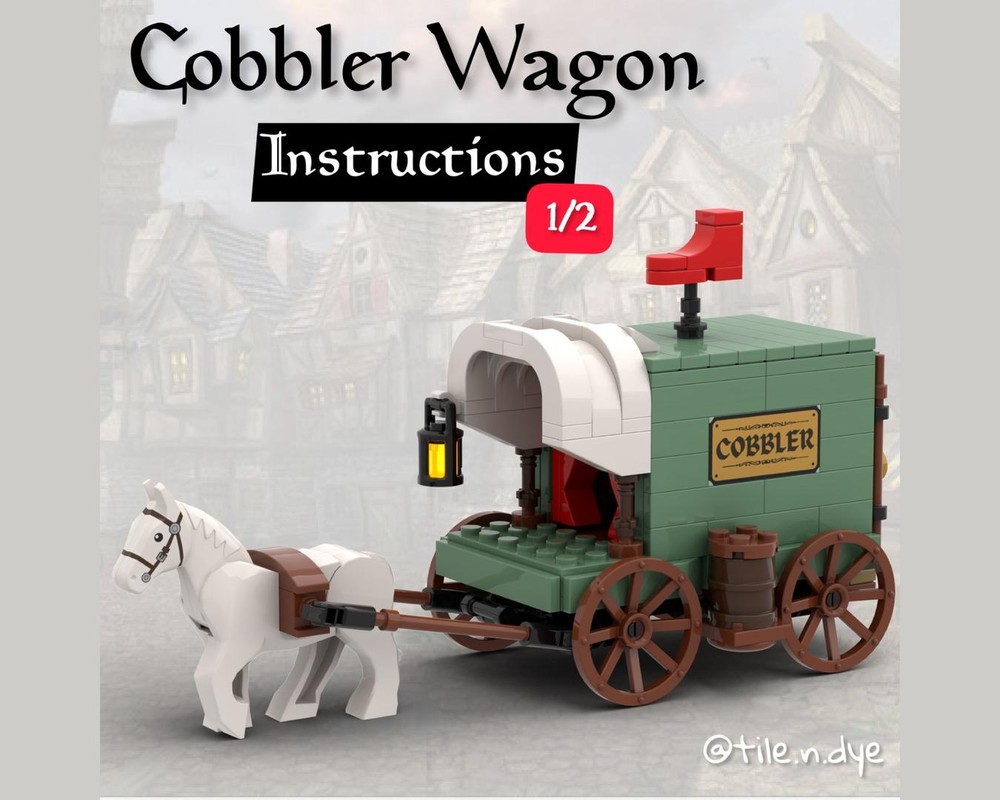 Lego COBBLER WAGON - lego medieval castle moc