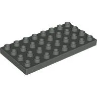 Duplo Plate 4 x 8 / Dark Gray