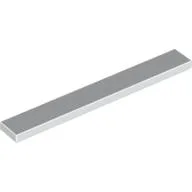 Tile 1 x 8 with Groove / White