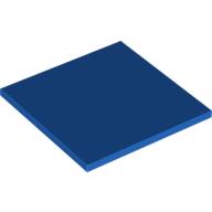 Lego Tile 6 x 6 with Central Bottom Tube / Blue